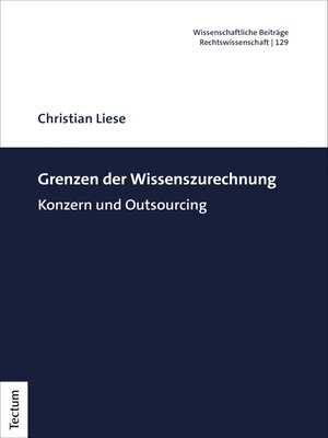 cover image of Grenzen der Wissenszurechnung